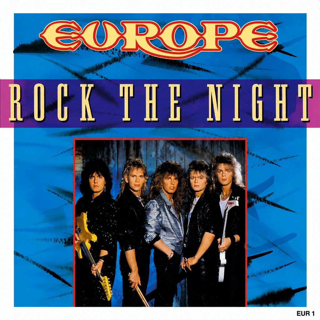 Europe - Rock The Night - UK 7'' Cover - Front