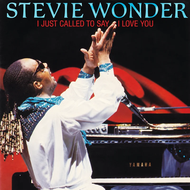 Stevie Wonder - I Just Called To Say I Love You - UK 7'' Cover - Front